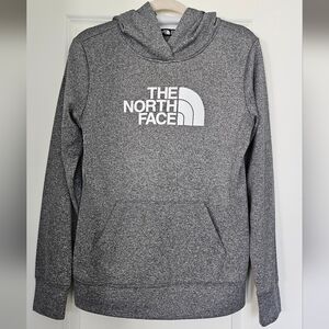 North Face Gray Logo Hoodie Women’s Medium Athletic Sweatshirt